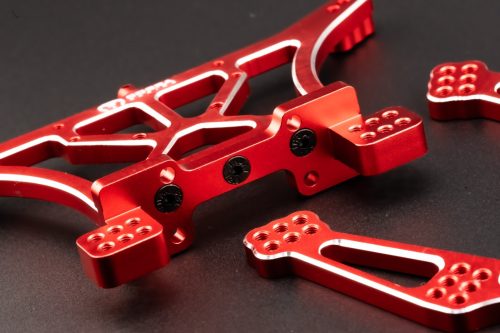 CR Traxxas 2WD Shock Towers - Fits Slash, Rustler, Stampede, Rally - Red