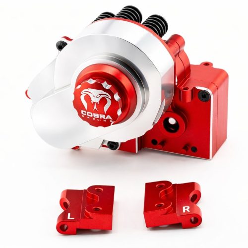 CR 7075 Traxxas 2WD Transmission Case w/ Cover - Slash/Rustler (Red)