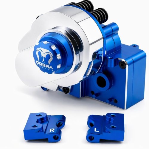 CR 7075 Traxxas 2WD Transmission Case w/ Cover - Slash/Rustler (Blue)