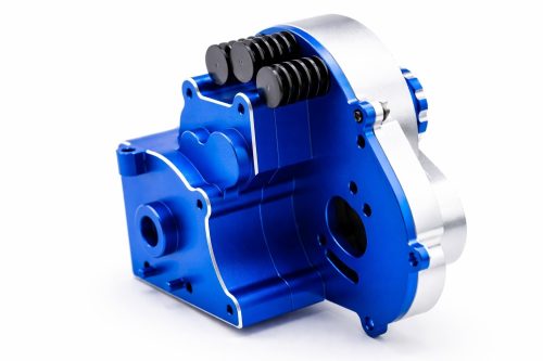 CR 7075 Traxxas 2WD Transmission Case w/ Cover - Slash/Rustler (Blue)
