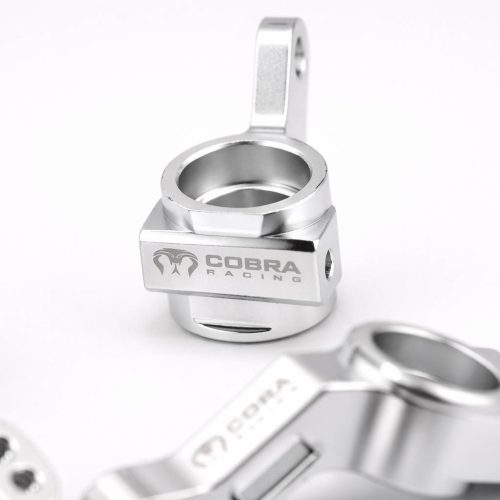 CR 2WD Aluminum Traxxas Knuckles Set (COMPLETE) Fits SLASH / Rustler - Silver