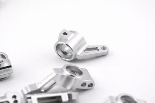 CR 2WD Aluminum Traxxas Knuckles Set (COMPLETE) Fits SLASH / Rustler - Silver