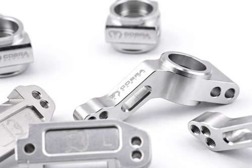 CR 2WD Aluminum Traxxas Knuckles Set (COMPLETE) Fits SLASH / Rustler - Silver