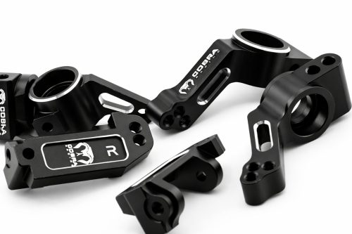 CR 2WD Aluminum Traxxas Knuckles Set (COMPLETE) Fits SLASH / Rustler - Black
