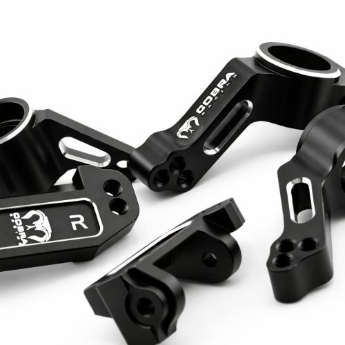 CR 2WD Aluminum Traxxas Knuckles Set (COMPLETE) Fits SLASH / Rustler - Black