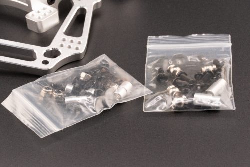 CR Traxxas 2WD Shock Towers - Fits Slash, Rustler, Stampede, Rally - Silver
