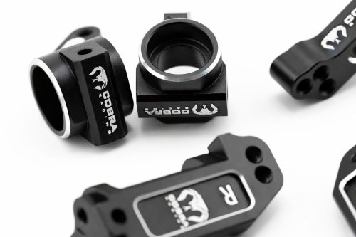 CR 2WD Aluminum Traxxas Knuckles Set (COMPLETE) Fits SLASH / Rustler - Black