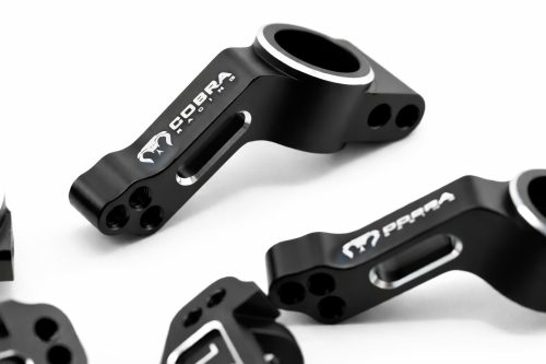 CR 2WD Aluminum Traxxas Knuckles Set (COMPLETE) Fits SLASH / Rustler - Black