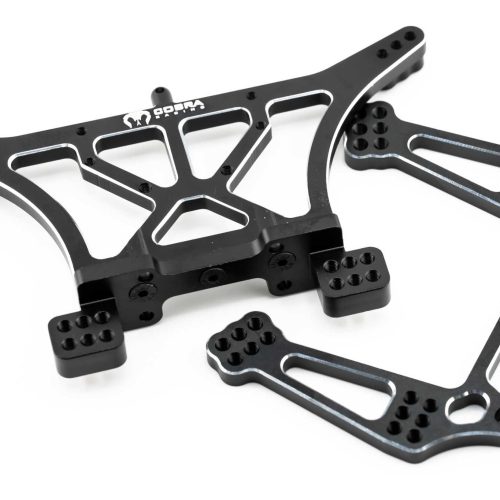 CR Traxxas 2WD Shock Towers - Fits Slash, Rustler, Stampede, Rally - Black