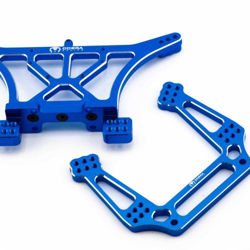CR Traxxas 2WD Shock Towers - Fits Slash, Rustler, Stampede, Rally - Blue