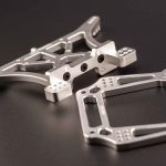 CR Traxxas 2WD Shock Towers - Fits Slash, Rustler, Stampede, Rally - Silver