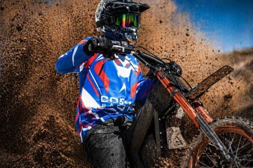 Cobra Racing Motocross Style Performance Jersey / Long Sleeve Shirt - Blue