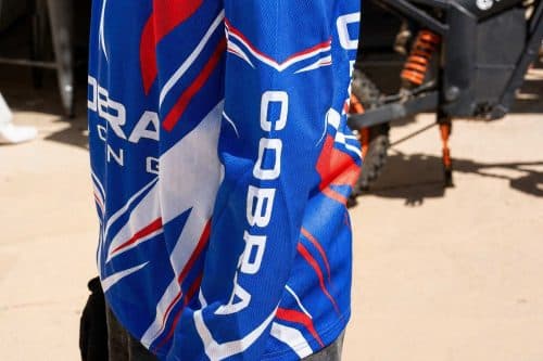 Cobra Racing Motocross Style Performance Jersey / Long Sleeve Shirt - Blue