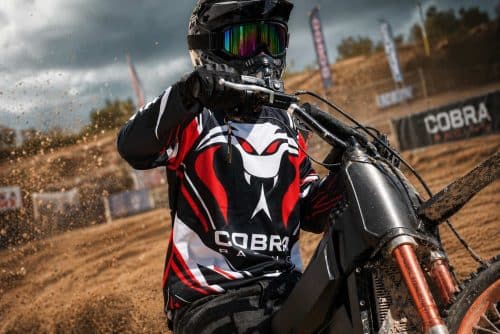 Cobra Racing Motocross Style Performance Jersey - Black