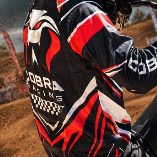 Cobra Racing Motocross Style Performance Jersey - Black