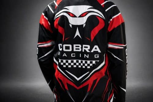 Cobra Racing Motocross Style Performance Jersey - Black