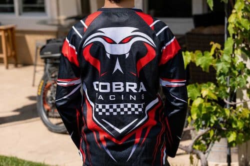 Cobra Racing Motocross Style Performance Jersey - Black