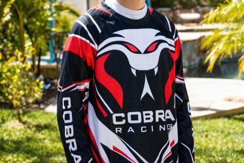 Cobra Racing Motocross Style Performance Jersey - Black