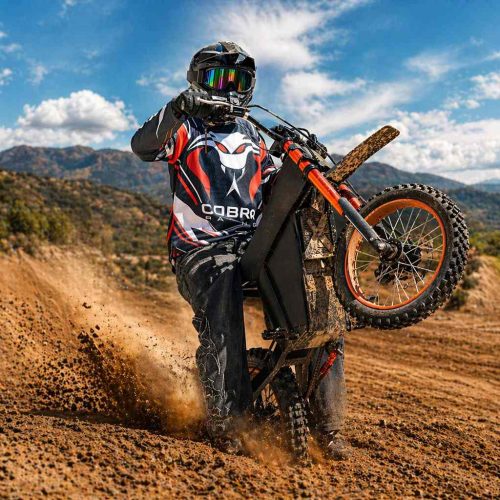 Cobra Racing Motocross Style Performance Jersey - Black