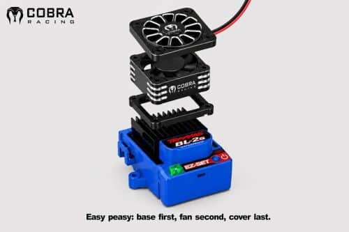 Cobra Racing ESC Cooling Fan Kit for Traxxas Mini Maxx / Mini XRT / Mini Slash