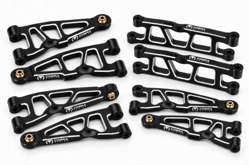 Cobra Racing ARRMA Mini Kraton 1/16 7075 Aluminum A-Arms Full Set F + R - Black