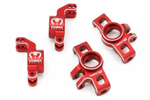 Cobra Racing Arrma Mini Kraton 1/16 Knuckle + Rear Axle Carrier Set - Red