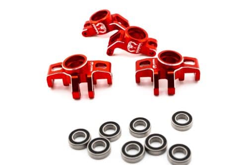 Cobra Racing Arrma Mini Kraton 1/16 Knuckle + Rear Axle Carrier Set - Red